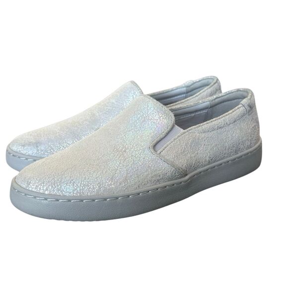 VIONIC Avery Metallic Suede Slip On Sneakers Size 8 - Picture 1 of 12